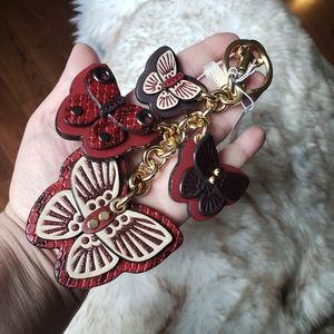 New with tags Coach Butterfly Bag charm